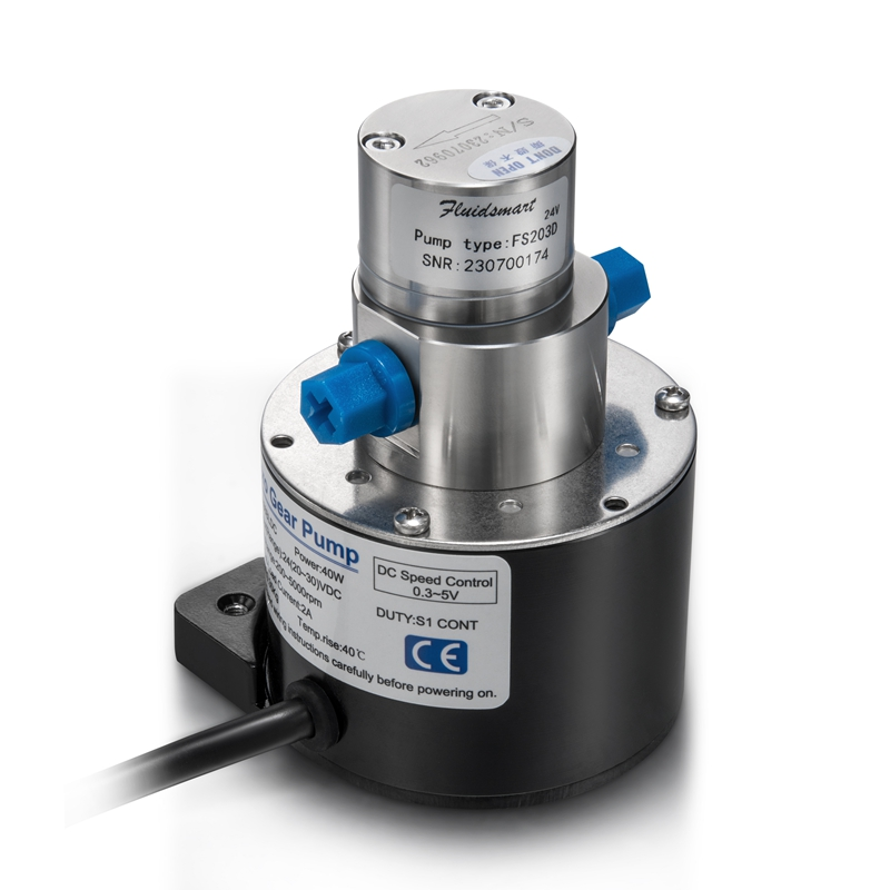 微型齿轮泵FSG203D液压油泵小型自吸式抽油泵大流量高压力电动24v